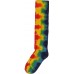 Rainbow Tie Dye Socks, Tie Dye Over the Calf Socks Rainbow Men Women Teens