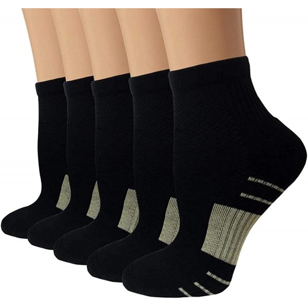 Ankle Compression Socks, Unisex Copper Compression Socks Circulation-Ankle Plantar Fasciitis Socks Support for Athletic Running Cycling Ankle Compression Socks, Unisex Copper Compression Socks Circulation-Ankle Plantar Fasciitis Socks Support for Athletic Running Cycling