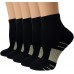 Ankle Compression Socks, Unisex Copper Compression Socks Circulation-Ankle Plantar Fasciitis Socks Support for Athletic Running Cycling Ankle Compression Socks, Unisex Copper Compression Socks Circulation-Ankle Plantar Fasciitis Socks Support for Athletic Running Cycling