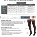 Thigh High Compression Stockings, Women's Thigh High Length 15-20 mmHg Compression Stockings