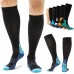 Medical Compression Socks, Unisex Compression Socks with Foot Massage Pad and Arch Support