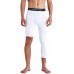 One Leg Compression Pants, Men's 3/4 One Leg Compression Capri Tights Pants Athletic Base Layer Underwear