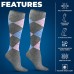 Best Compression Socks For Circulation, Women's  8-15 mmHg Graduated Support Compression Socks