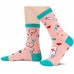 Best socks for nurses , HAPPYPOP Breast Cancer Nurse Off Duty Birthday Teeth Reading Socks for Women