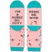 Best socks for nurses , HAPPYPOP Breast Cancer Nurse Off Duty Birthday Teeth Reading Socks for Women