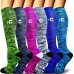 High Compression Socks, Unisex Circulation 20-30mmHg Compression Socks for Running,Sports,Hiking,Flight Travel,Circulation
