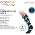         Copper Fit Energy Unisex Easy-On/Easy-Off Knee High Compression Socks       