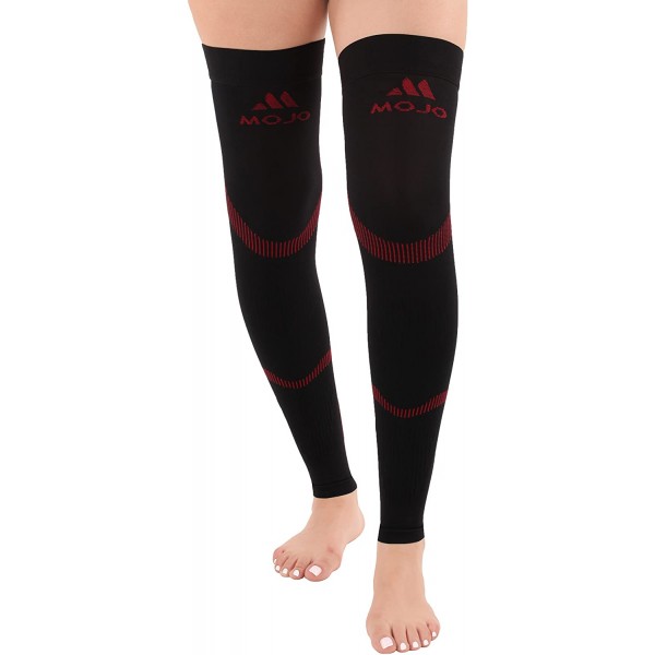 Mojo Compression Stockings For Women Circulation 20-30mmHg- Thigh-Hi Leg Sleeve With Grip Top Firm Graduated Support Black/Red XX-Large A609BR3 Mojo Compression Stockings For Women Circulation 20-30mmHg- Thigh-Hi Leg Sleeve With Grip Top Firm Graduated Support Black/Red XX-Large A609BR3