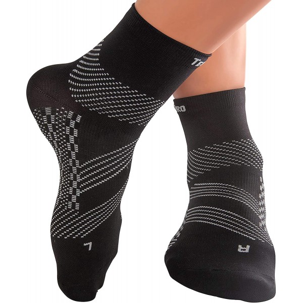 TechWare Pro Plantar Fasciitis Socks - Ankle Compression Socks for Women & Men. Achilles Tendonitis Brace & Foot Arch Support TechWare Pro Plantar Fasciitis Socks - Ankle Compression Socks for Women & Men. Achilles Tendonitis Brace & Foot Arch Support