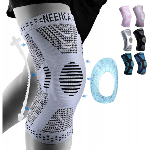 NEENCA Professional Knee Brace,Knee Compression Sleeve Support for Men Women with Patella Gel Pads & Side Stabilizers,Medical Grade Knee Pads for Running,Meniscus Tear,ACL,Arthritis,Joint Pain Relief NEENCA Professional Knee Brace,Knee Compression Sleeve Support for Men Women with Patella Gel Pads & Side Stabilizers,Medical Grade Knee Pads for Running,Meniscus Tear,ACL,Arthritis,Joint Pain Relief