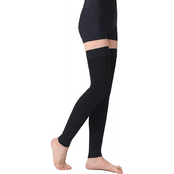 TOFLY® Thigh High Compression Stocking Footless, 15-20mmHg & 20-30mmHg Compression Socks with Silicone Band, Varicose Veins TOFLY® Thigh High Compression Stocking Footless, 15-20mmHg & 20-30mmHg Compression Socks with Silicone Band, Varicose Veins