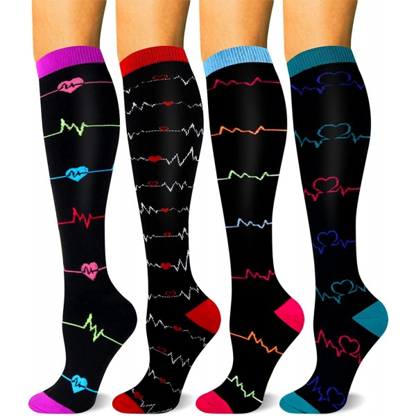 Nurses Socks, Support for Medical, Circulation, Nurses, Running, Travel Unisex Compression Socks