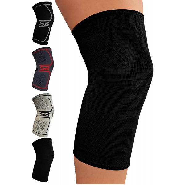 SB SOX Compression Knee Brace - Great Support That Stays in Place - Perfect for Recovery, Everyday Use - Best Treatment for Pain Relief, Meniscus Tear, Arthritis (Solid - Black, X-Large) SB SOX Compression Knee Brace - Great Support That Stays in Place - Perfect for Recovery, Everyday Use - Best Treatment for Pain Relief, Meniscus Tear, Arthritis (Solid - Black, X-Large)