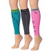 Ronnox Women's 3-Pairs Bright Colored Calf Compression Tube Sleeves Ronnox Women's 3-Pairs Bright Colored Calf Compression Tube Sleeves