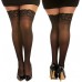 Dreamgirl Women's Plus Size Sheer Thigh High Socks Dreamgirl Women's Plus Size Sheer Thigh High Socks