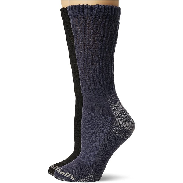 Dr. Scholl's womens Advanced Diabetic & Circulatory (2pk) Casual Sock, Denim Black, One Size US Dr. Scholl's womens Advanced Diabetic & Circulatory (2pk) Casual Sock, Denim Black, One Size US