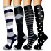 4 Pairs Compression Socks - Medical Compression Socks for Women & Men Circulation - Best Support for Nurses, Running 4 Pairs Compression Socks - Medical Compression Socks for Women & Men Circulation - Best Support for Nurses, Running
