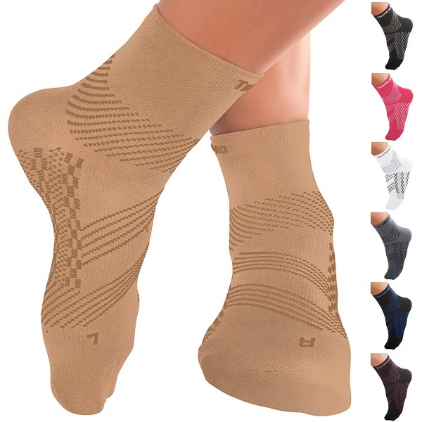 TechWare Pro Plantar Fasciitis Socks - Ankle Compression Socks for Women & Men. Achilles Tendonitis Brace & Foot Arch Support TechWare Pro Plantar Fasciitis Socks - Ankle Compression Socks for Women & Men. Achilles Tendonitis Brace & Foot Arch Support