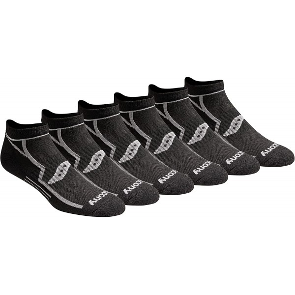 Saucony Men's Multi-pack Bolt Performance Comfort Fit No-Show Socks Saucony Men's Multi-pack Bolt Performance Comfort Fit No-Show Socks