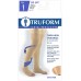         Truform 20-30 mmHg Compression Stockings for Men and Women, Thigh High Length, Dot-Top, Open Toe, Beige, Large       