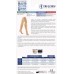         Truform 20-30 mmHg Compression Stockings for Men and Women, Thigh High Length, Dot-Top, Open Toe, Beige, Large       